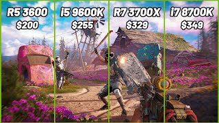 AMD Ryzen R5 3600 vs i5 9600K vs R7 3700X vs i7 8700K Test in 9 Games [upl. by Yelserp]