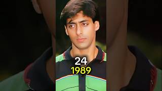 Salman khan evolution over the years bollywood thenandnow transformation salmankhan [upl. by Winfield810]