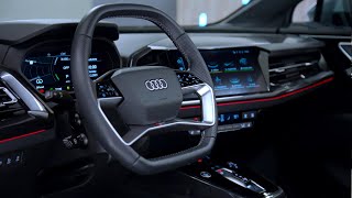 2022 Audi Q4 e tron Sportback – Interior Details [upl. by Ecadnarb]