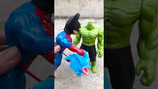 Oh No  Thanos beat Hulk  Spiderman Toys toys spiderman hulk [upl. by Lramaj92]