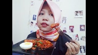 Masak Tteokbokki amp mukbang makanan korea Istiani putri part II [upl. by Harolda361]