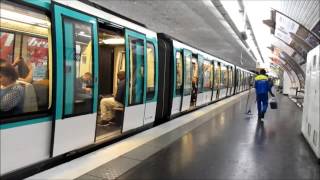 Métro de Paris Lignes 14 à 1 [upl. by Nitsrek350]