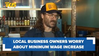 Local business owners worry about state minimum wage increase [upl. by Lachlan]