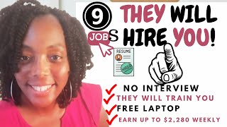 9 Hiring Immediately Work from Home Jobs Paying Up To 2280 Per Week [upl. by Garek]