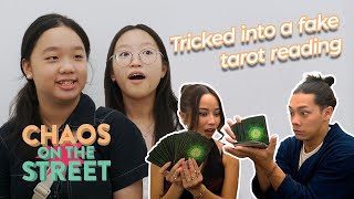 Fake psychics give CRAZY tarot predictions  Watch their reactions  Chaos On The Streets EP7 [upl. by Rory355]