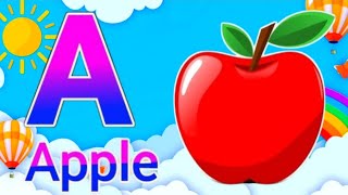 ABCD rhymes a for apple b for ball cartoon a for apple b for ball song video abcd cartoon video [upl. by Ardnikal272]