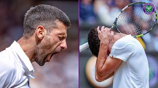 Novak Djokovic saves three Championship Points  THAT game in full v Carlos Alcaraz  Wimbledon 2024 [upl. by Ytirahc750]