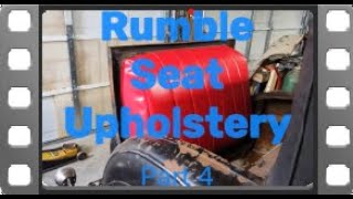 Rumble seat Upholstery part 4 [upl. by Ahsuatan305]