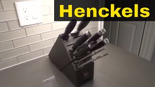 Henckels 14 Piece Knife Set ReviewEvery Kitchen Needs This Set [upl. by Aihseuqal931]