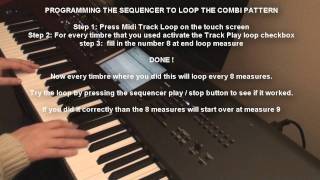 Korg Kronos Tutorial 03 Using the Sequencer for Recording Combis [upl. by Ahsietal]