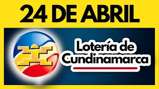 LOTERIA DE CUNDINAMARCA último sorteo del lunes 24 de abril de 2023 ✅ [upl. by Naryb]