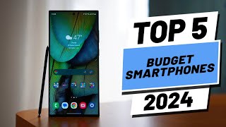 Top 5 BEST Budget Smartphones in 2024 [upl. by Hnahk]