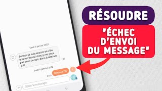 Comment Régler le Problème Échec denvoi du Message SMS [upl. by Ane]