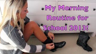 My Morning Routine for School 2013♡  gretchenlovesbeauty [upl. by Burgwell556]