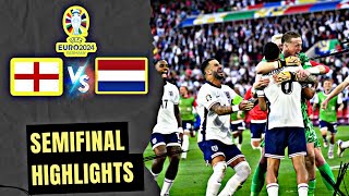 Semifinal Highlights England VS Netherlands in Euro 2024 [upl. by Garald728]