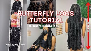 EASY Butterfly Locs Tutorial  Best Knotless Crochet Locs  ft Outre Bonita Locs 30quot [upl. by Saito259]