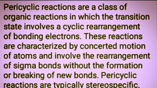 Pericyclic reactions amp classification electrocyclic cycloadditionSigmatropic Rearrangement [upl. by Ahsened]