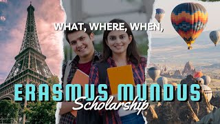 Erasmus Mundus Scholarship Full detail programs search and introduction [upl. by Ettenot294]