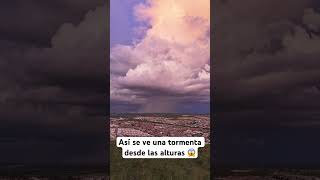 Así se ve una tormenta desde las alturas 😱lluvia nubes tormenta aguascalientes lluvias [upl. by Aveline]