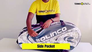 Solinco Tour 15 Racquet Bag  TennisOutletin [upl. by Ahsirk]