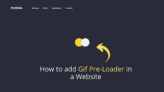 How to Add a Captivating Gif PreLoader to Your Website for Enhanced User Experience [upl. by Maryl]