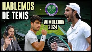 Alcaraz Medvedev Djokovic y Musetti los últimos 4 valientes de Wimbledon  Hablemos de Tenis [upl. by Nibbor104]