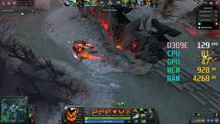 GeForce GTX 1060 3GB  Intel Core i54690K  Dota 2 FPS Test DX9 [upl. by Phippen]