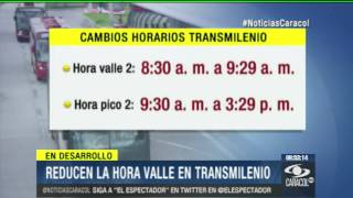 Cambian las horas pico y valle de TransMilenio  28 de Enero de 2014 [upl. by Healion]