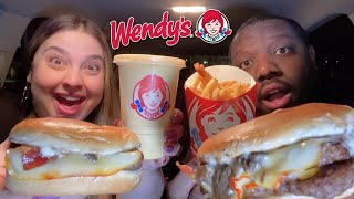 We ATE Wendy’s NEW MENU Items Food Review [upl. by Anivlis412]