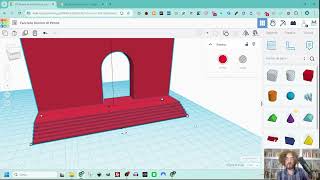 Disegnare la facciata del Duomo con Tinkercad  Parte 2 creare la scalinata [upl. by Danella]