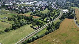 Kiebitzacker  Ammertal 9Juli 2024 \ 2 Mit Zoom und Ostschwenk nach Tübingen DJI Mini2 4K [upl. by Now]