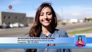 600 millones de personas hablan español – El Noticiero emisión meridiana 301024 [upl. by Niawat]