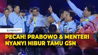 FULL Pecah Prabowo Bareng Menteri Nyanyi Hibur Tamu Acara Gerakan Solidaritas Nasional [upl. by Loveridge]