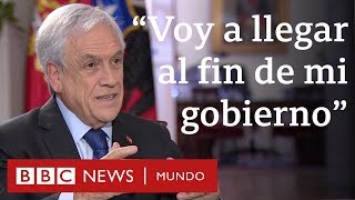 Entrevista a Sebastián Piñera quotPor supuesto que voy a llegar al fin de mi gobiernoquot [upl. by Norine]