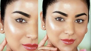 Easy 3Step GlowingDewy Makeup Tutorial No Highlighter [upl. by Lekim]