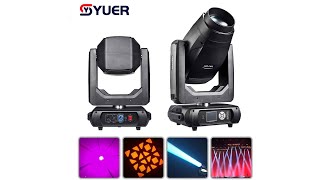 YUER™ LED 500W CMY CTO Beam Spot Zoom Wash 3in1 Moving Head Lighting DMX512 [upl. by Graehme410]