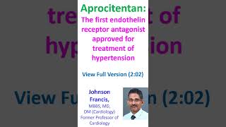 Aprocitentan The First Endothelin Receptor Antagonist Approved for Treatment of Hypertension [upl. by Karolyn]