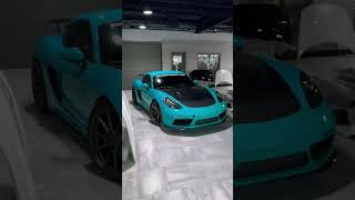 MIAMI BLUE PORSCHE 718 Dressed in CMST Carbon Fiber [upl. by Thecla786]