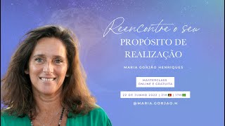 MASTERCLASS Reencontre o Seu Propósito através da Consciência Sistémica 2ªedição [upl. by Rabin]