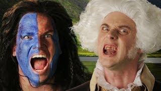 George Washington vs William Wallace Epic Rap Battles of History [upl. by Hekking]