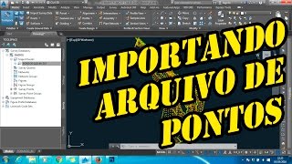 Espig Projetando  AutoCAD Civil3D 2016  Como Importar Arquivo de Pontos [upl. by Sitoel436]