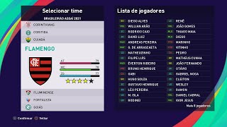 Flamengo 100 atualizado temporada 2022 para PES 2021 [upl. by Ahseiym]