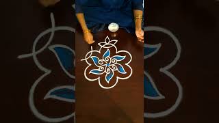 Simple Flower Rangoli [upl. by Patric745]