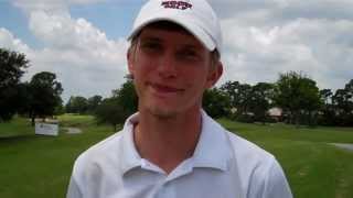 NCCU Golfer Glendon Mabe after first round of PGA Minority Championship [upl. by Onaimad]