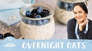 Overnight Oats – das schnelle Grundrezept I Einfach Backen [upl. by Beale]