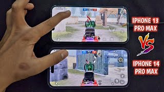 DONT BUY IPHONE 14 PRO MAX FOR PUBG 😰 ☆ IPHONE 13 PRO MAX VS 14 PRO MAX PUBG MOBILE TEST [upl. by Wendye]