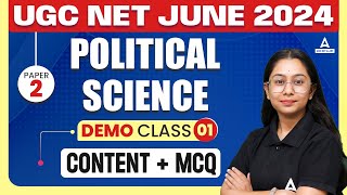 UGC NET Political Science Classes 1  UGC NET Political Science By Sanskriti Maam [upl. by Newfeld]