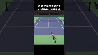 Alex Michelsen vs Stefanos Tsitsipas  Tokyo Open  Shorts Tennis Gaming Tiebreak [upl. by Sievert109]