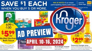 NEW MEGA SALE Kroger Ad Preview for 410416  Mega Sale 5x Digitals Weekly Digitals amp MORE [upl. by Aehsrop71]