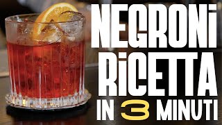 Il Negroni Il Re eletto da un CONTE  Ricetta e Preparazione  Italian Bartender [upl. by Nealey]